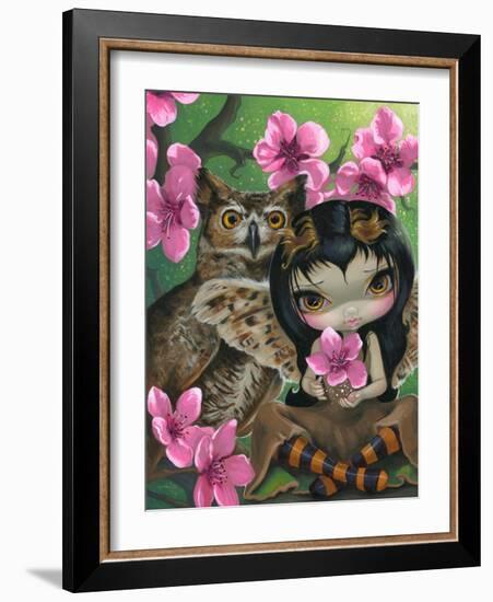 Owlyn in the Springtime-Jasmine Becket-Griffith-Framed Art Print