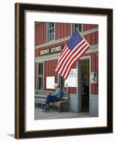 Owned by the State of Montana, the Museum Is a Collection of Buildings, Nevada City, Montana, Usa-Luc Novovitch-Framed Photographic Print