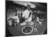 Owner-Chef Lowell Knapp, the Owner of the S&C Diner, Posing for the Camera-Yale Joel-Mounted Photographic Print