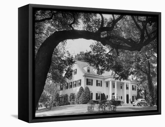 Owner Warren Wright's Mansion at Calumet Farms-Ed Clark-Framed Premier Image Canvas