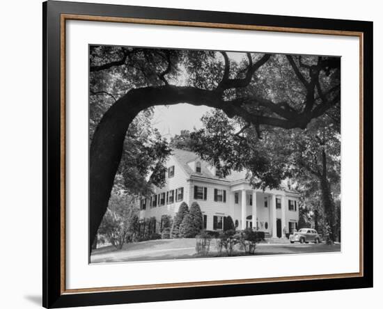 Owner Warren Wright's Mansion at Calumet Farms-Ed Clark-Framed Photographic Print