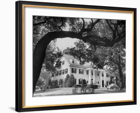 Owner Warren Wright's Mansion at Calumet Farms-Ed Clark-Framed Photographic Print