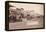 Ox Teams in the Dakota Territory-John C.H. Grabill-Framed Stretched Canvas
