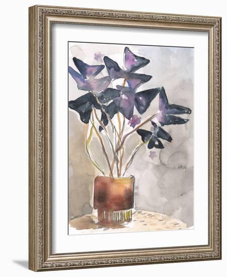 Oxalis in Vase I-Jennifer Parker-Framed Art Print