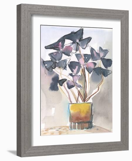 Oxalis in Vase II-Jennifer Parker-Framed Art Print