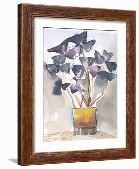 Oxalis in Vase II-Jennifer Parker-Framed Art Print