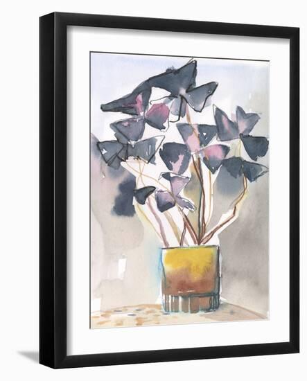 Oxalis in Vase II-Jennifer Parker-Framed Art Print