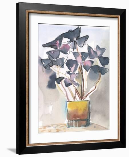 Oxalis in Vase II-Jennifer Parker-Framed Art Print