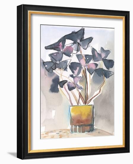 Oxalis in Vase II-Jennifer Parker-Framed Art Print