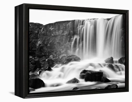 Oxararfoss Waterfall, Pingvellir National Park, Iceland-Nadia Isakova-Framed Premier Image Canvas