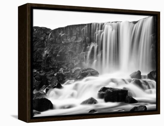 Oxararfoss Waterfall, Pingvellir National Park, Iceland-Nadia Isakova-Framed Premier Image Canvas