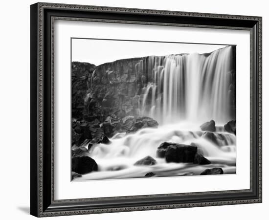 Oxararfoss Waterfall, Pingvellir National Park, Iceland-Nadia Isakova-Framed Photographic Print