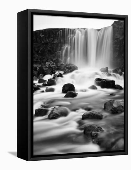 Oxararfoss Waterfall, Pingvellir National Park, Iceland-Nadia Isakova-Framed Premier Image Canvas