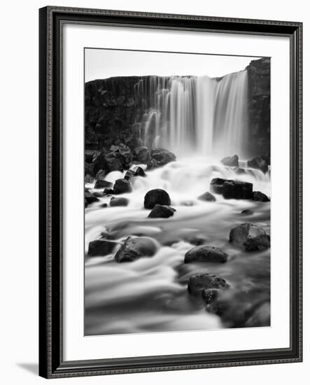 Oxararfoss Waterfall, Pingvellir National Park, Iceland-Nadia Isakova-Framed Photographic Print