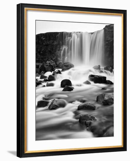 Oxararfoss Waterfall, Pingvellir National Park, Iceland-Nadia Isakova-Framed Photographic Print