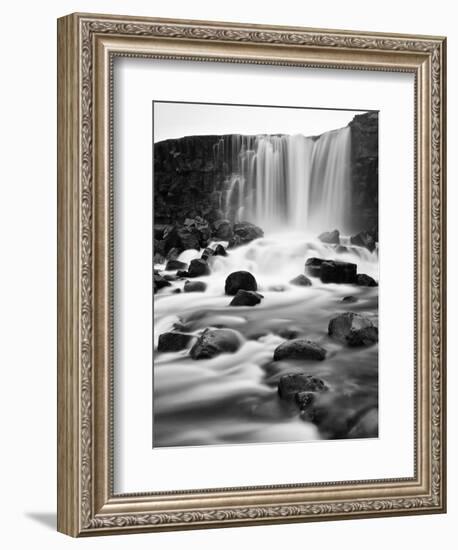 Oxararfoss Waterfall, Pingvellir National Park, Iceland-Nadia Isakova-Framed Photographic Print