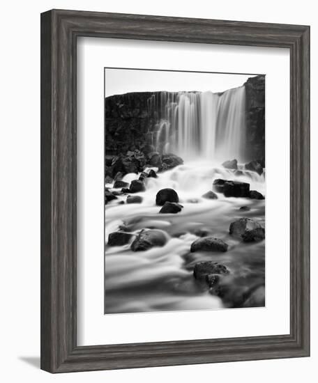 Oxararfoss Waterfall, Pingvellir National Park, Iceland-Nadia Isakova-Framed Photographic Print