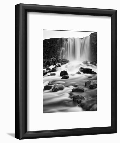 Oxararfoss Waterfall, Pingvellir National Park, Iceland-Nadia Isakova-Framed Photographic Print