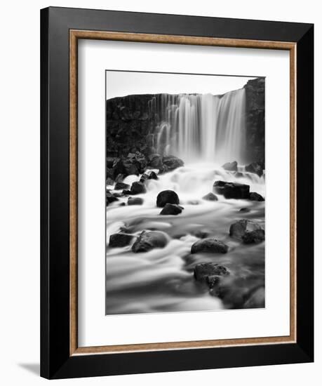 Oxararfoss Waterfall, Pingvellir National Park, Iceland-Nadia Isakova-Framed Photographic Print