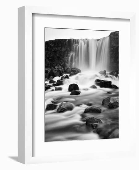 Oxararfoss Waterfall, Pingvellir National Park, Iceland-Nadia Isakova-Framed Photographic Print