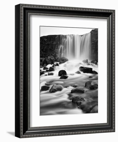 Oxararfoss Waterfall, Pingvellir National Park, Iceland-Nadia Isakova-Framed Photographic Print