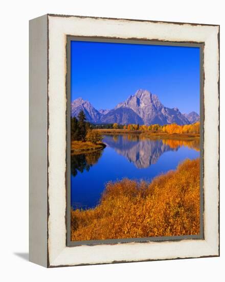 Oxbow Bend Reflecting Mount Moran-Joseph Sohm-Framed Premier Image Canvas