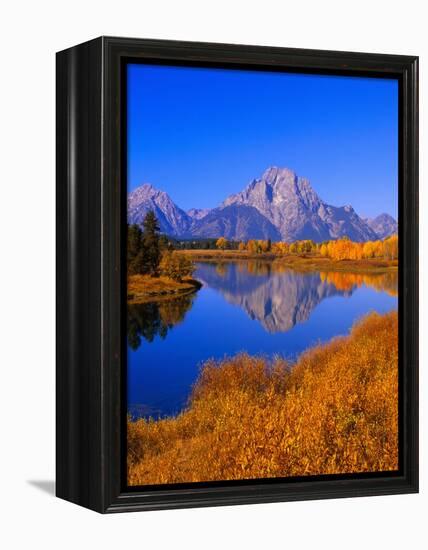 Oxbow Bend Reflecting Mount Moran-Joseph Sohm-Framed Premier Image Canvas