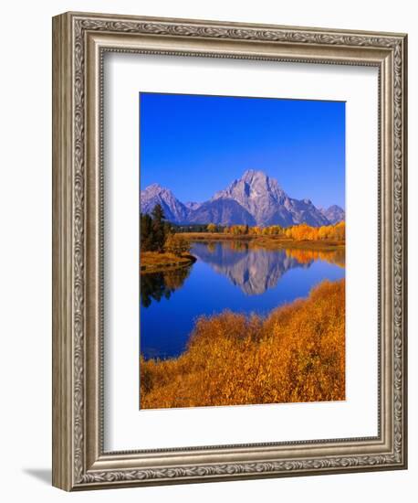 Oxbow Bend Reflecting Mount Moran-Joseph Sohm-Framed Photographic Print