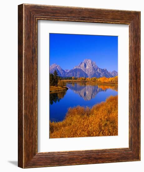 Oxbow Bend Reflecting Mount Moran-Joseph Sohm-Framed Photographic Print