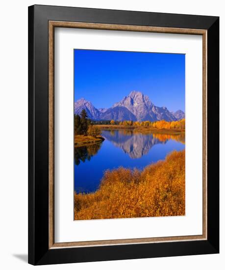 Oxbow Bend Reflecting Mount Moran-Joseph Sohm-Framed Photographic Print