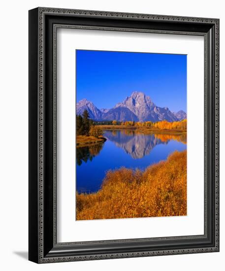 Oxbow Bend Reflecting Mount Moran-Joseph Sohm-Framed Photographic Print