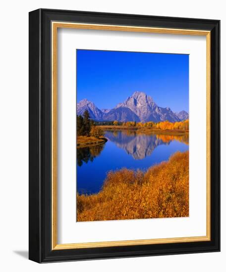 Oxbow Bend Reflecting Mount Moran-Joseph Sohm-Framed Photographic Print