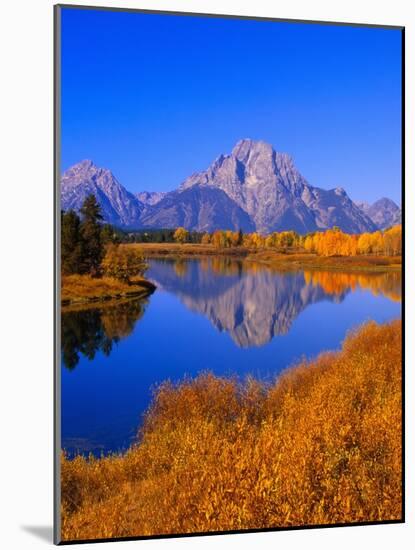 Oxbow Bend Reflecting Mount Moran-Joseph Sohm-Mounted Photographic Print