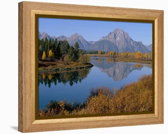 Oxbow Bend, Snake River and Tetons, Grand Tetons National Park, Wyoming, USA-Roy Rainford-Framed Premier Image Canvas