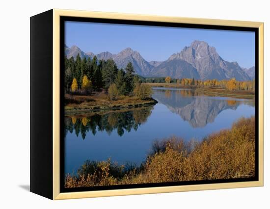 Oxbow Bend, Snake River and Tetons, Grand Tetons National Park, Wyoming, USA-Roy Rainford-Framed Premier Image Canvas