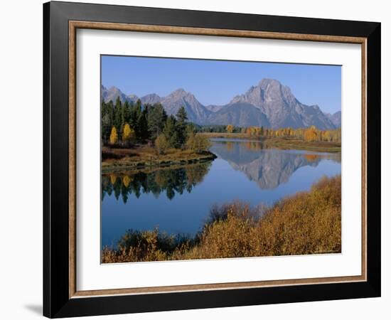 Oxbow Bend, Snake River and Tetons, Grand Tetons National Park, Wyoming, USA-Roy Rainford-Framed Photographic Print