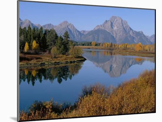 Oxbow Bend, Snake River and Tetons, Grand Tetons National Park, Wyoming, USA-Roy Rainford-Mounted Photographic Print