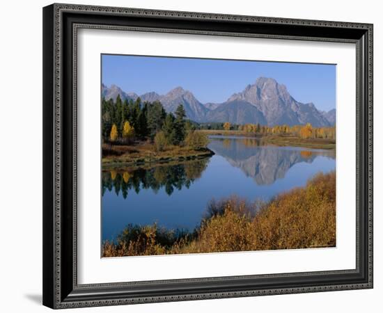 Oxbow Bend, Snake River and Tetons, Grand Tetons National Park, Wyoming, USA-Roy Rainford-Framed Photographic Print