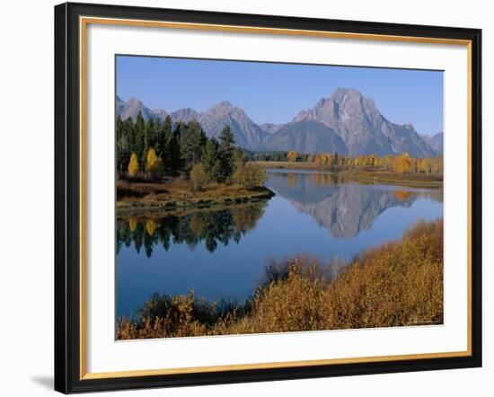 Oxbow Bend, Snake River and Tetons, Grand Tetons National Park, Wyoming, USA-Roy Rainford-Framed Photographic Print