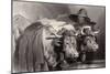 Oxen at the Tank, Geneva, Switzerland-Edwin Henry Landseer-Mounted Giclee Print