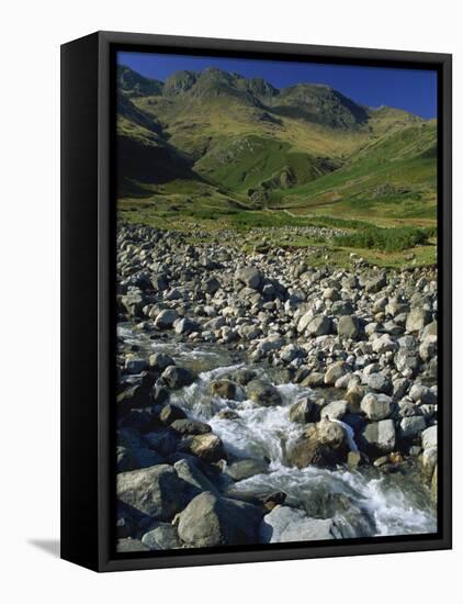 Oxendale Beck Below Crinkle Crags, Lake District National Park, Cumbria, England, United Kingdom-Maxwell Duncan-Framed Premier Image Canvas