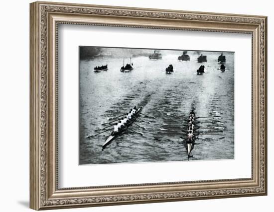 Oxford and Cambridge Boat Race, London, 1926-1927-Unknown-Framed Photographic Print