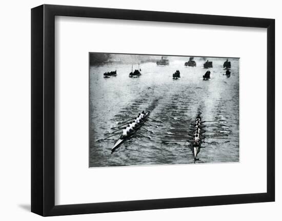 Oxford and Cambridge Boat Race, London, 1926-1927-Unknown-Framed Photographic Print