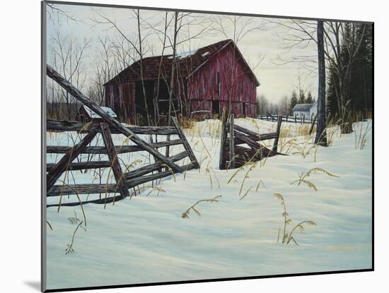 Oxford Barn-Bruce Dumas-Mounted Giclee Print