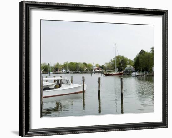 Oxford Bellevue Ferry, Oxford, Talbot County, Tred Avon River, Chesapeake Bay Area, Maryland, USA-Robert Harding-Framed Photographic Print