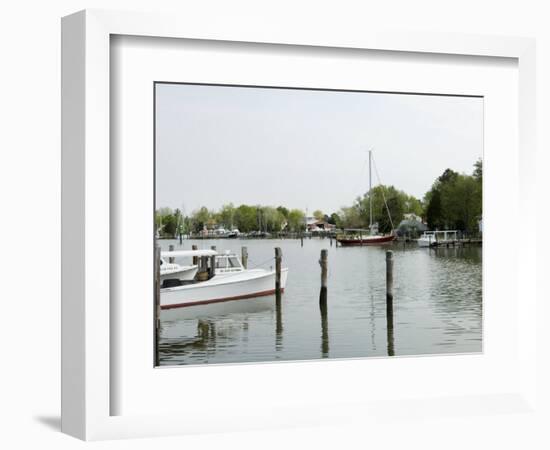 Oxford Bellevue Ferry, Oxford, Talbot County, Tred Avon River, Chesapeake Bay Area, Maryland, USA-Robert Harding-Framed Photographic Print