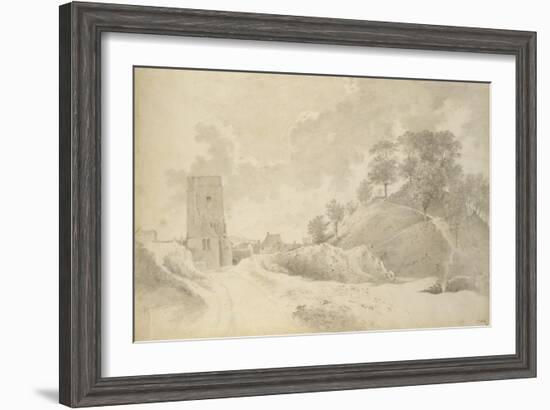 Oxford Castle and the Castle Mound, 27 May 1784-John Baptist Malchair-Framed Giclee Print