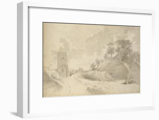 Oxford Castle and the Castle Mound, 27 May 1784-John Baptist Malchair-Framed Giclee Print