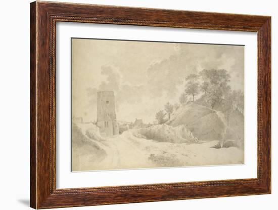 Oxford Castle and the Castle Mound, 27 May 1784-John Baptist Malchair-Framed Giclee Print