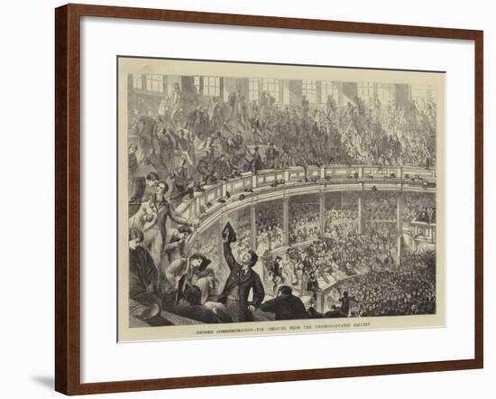 Oxford Commemoration, the Theatre from the Undergraduates' Gallery-null-Framed Giclee Print